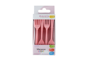 macaron color mini tasting fork