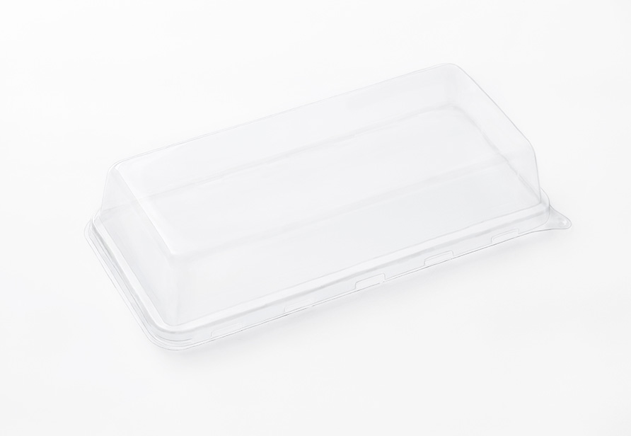 PET lid for SBK 4X8 hot dog tray