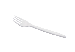 17cm White compostable CPLA fork