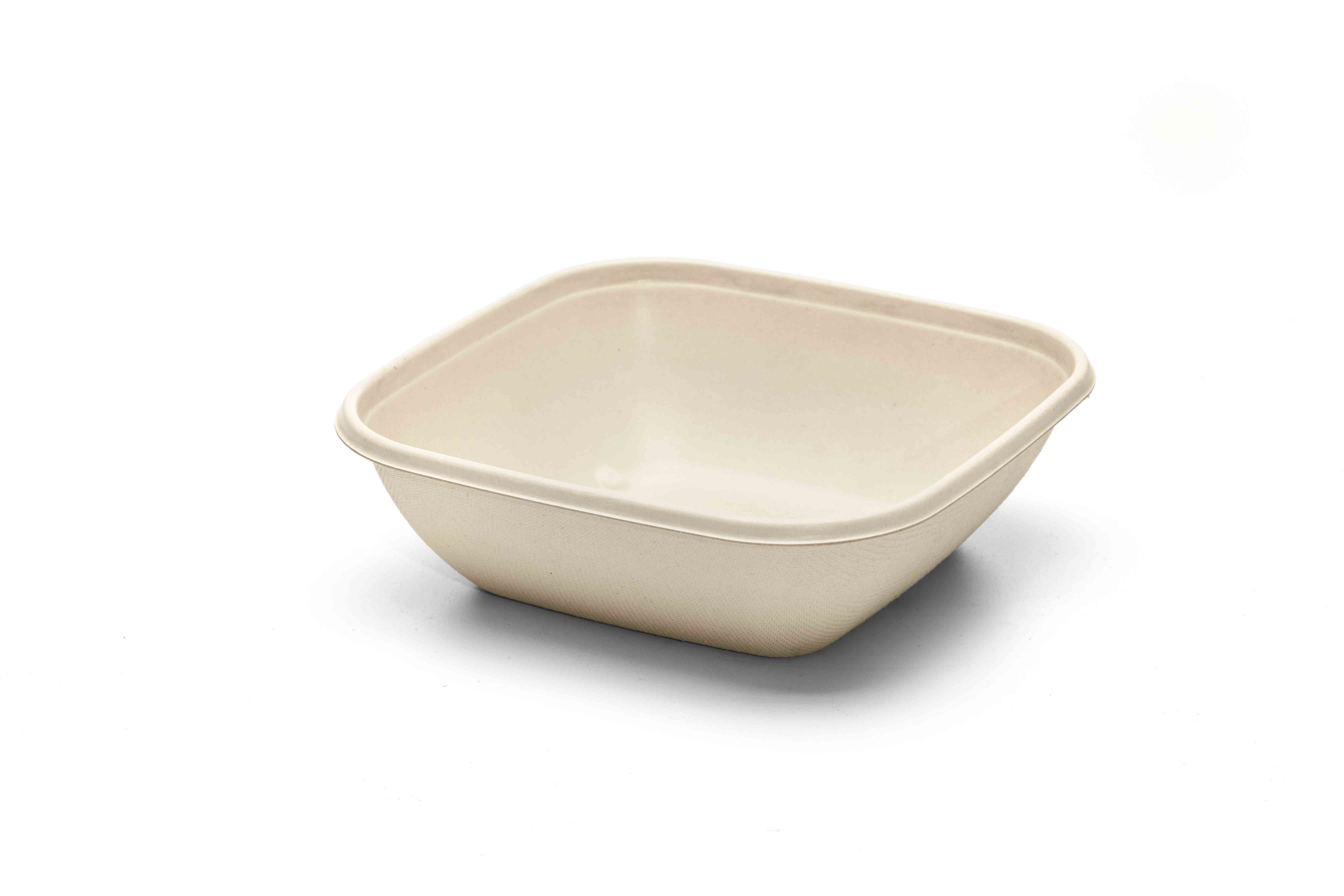 750 m l/ 17X17 cm pulp square bowl（Laminated）