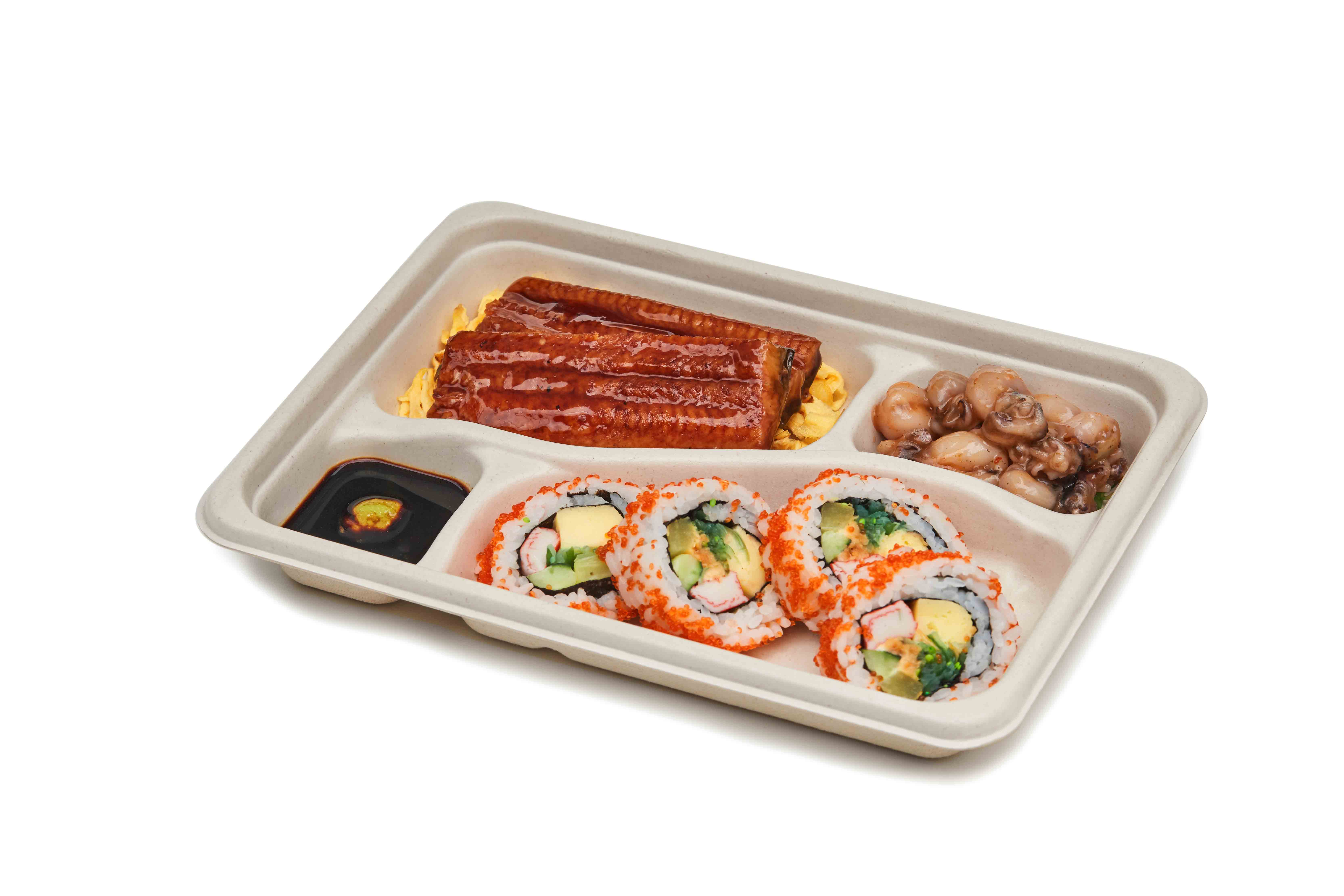 600ml Pulp bento box 4C